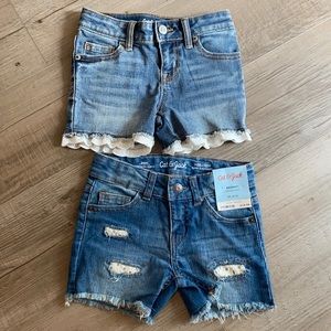 BRAND NEW DENIM SHORTS. XS SIZE 4/5